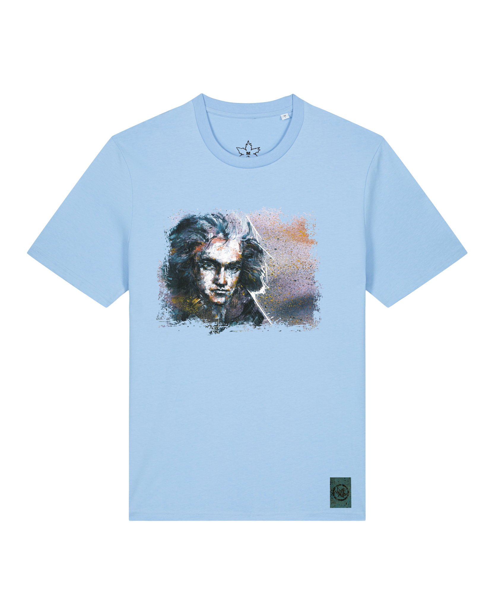 bio-unisex-medium fit-tshirt-beethoven-sttu169-lagune-front
