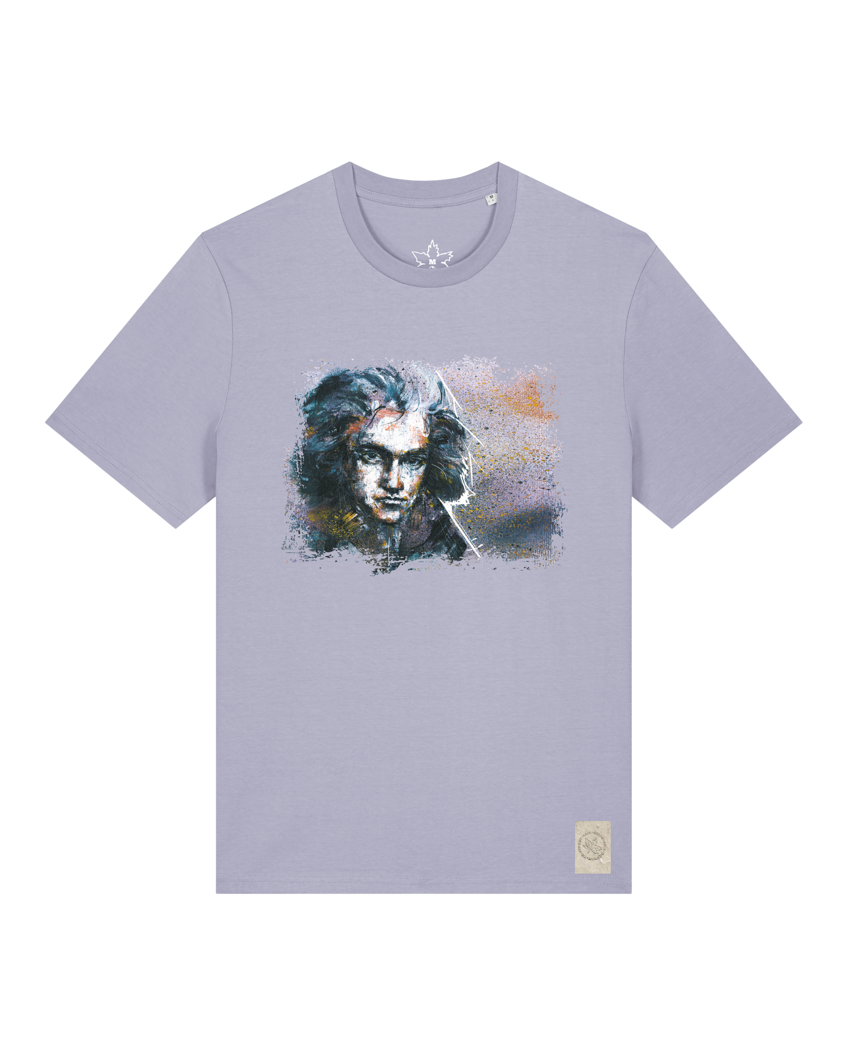 bio-unisex-medium fit-tshirt-beethoven-sttu169-lavender-front