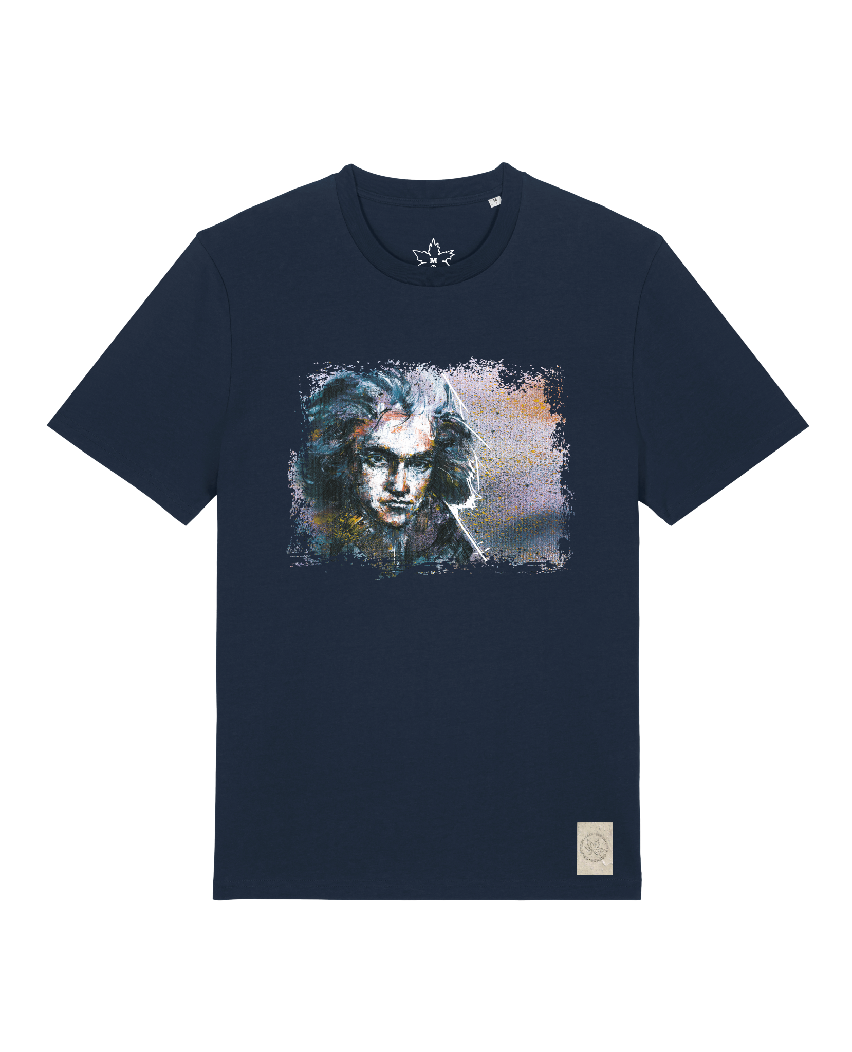 bio-unisex-medium fit-tshirt-beethoven-sttu169-marine-front
