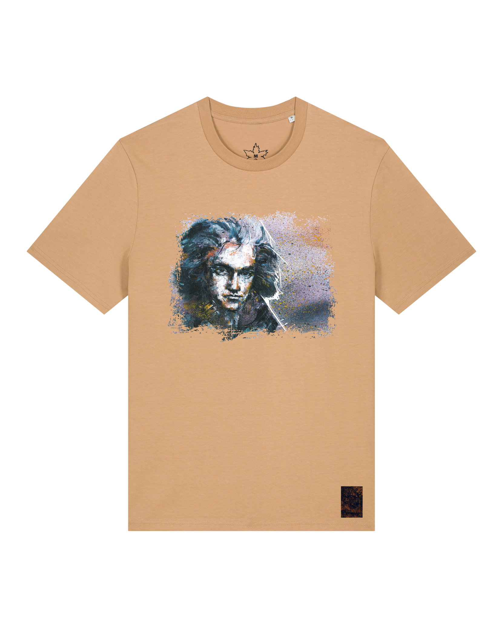 bio-unisex-medium fit-tshirt-beethoven-sttu169-meersand-front