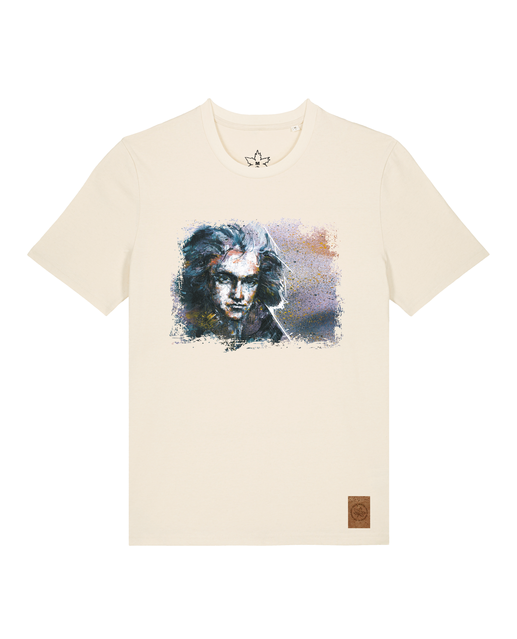 bio-unisex-medium fit-tshirt-beethoven-sttu169-natur-front