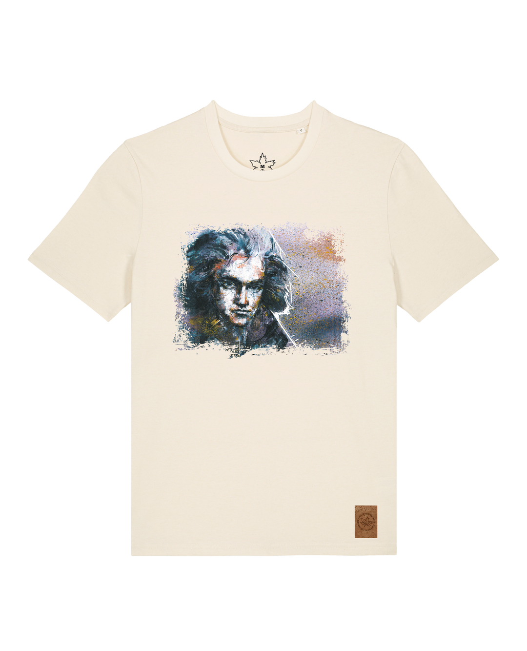 bio-unisex-medium fit-tshirt-beethoven-sttu169-natur-front