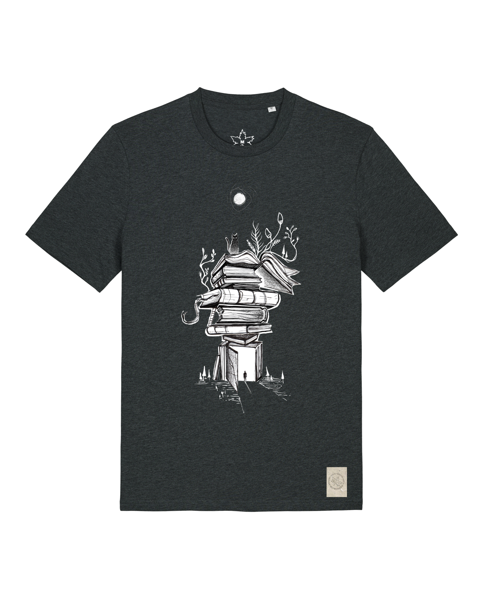 bio-unisex-medium fit-tshirt-bücherkatze-sttu169-elephant-front