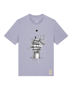 bio-unisex-medium fit-tshirt-bücherkatze-sttu169-lavender-front