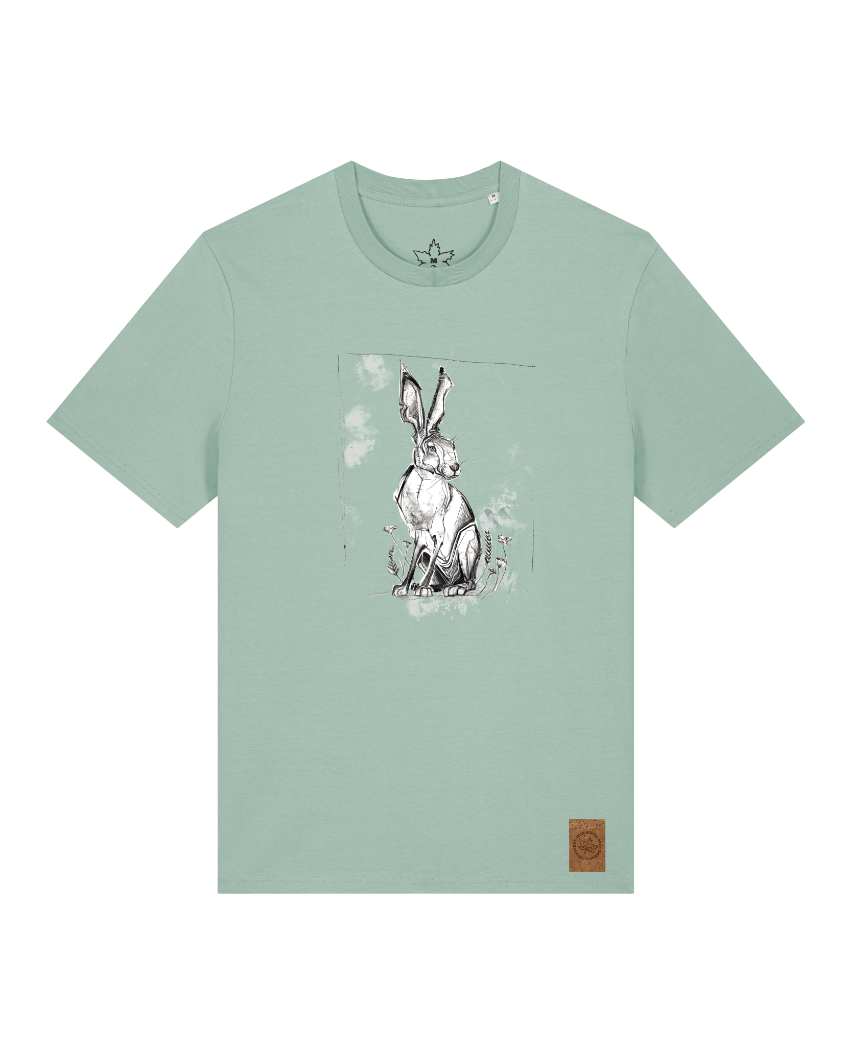 bio-unisex-medium fit-tshirt-carrot hunter-sttu169-eukalyptus-front