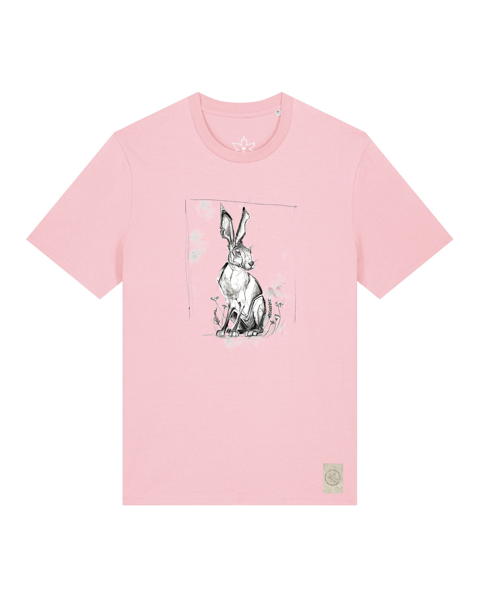bio-unisex-medium fit-tshirt-carrot hunter-sttu169-flamingo-front