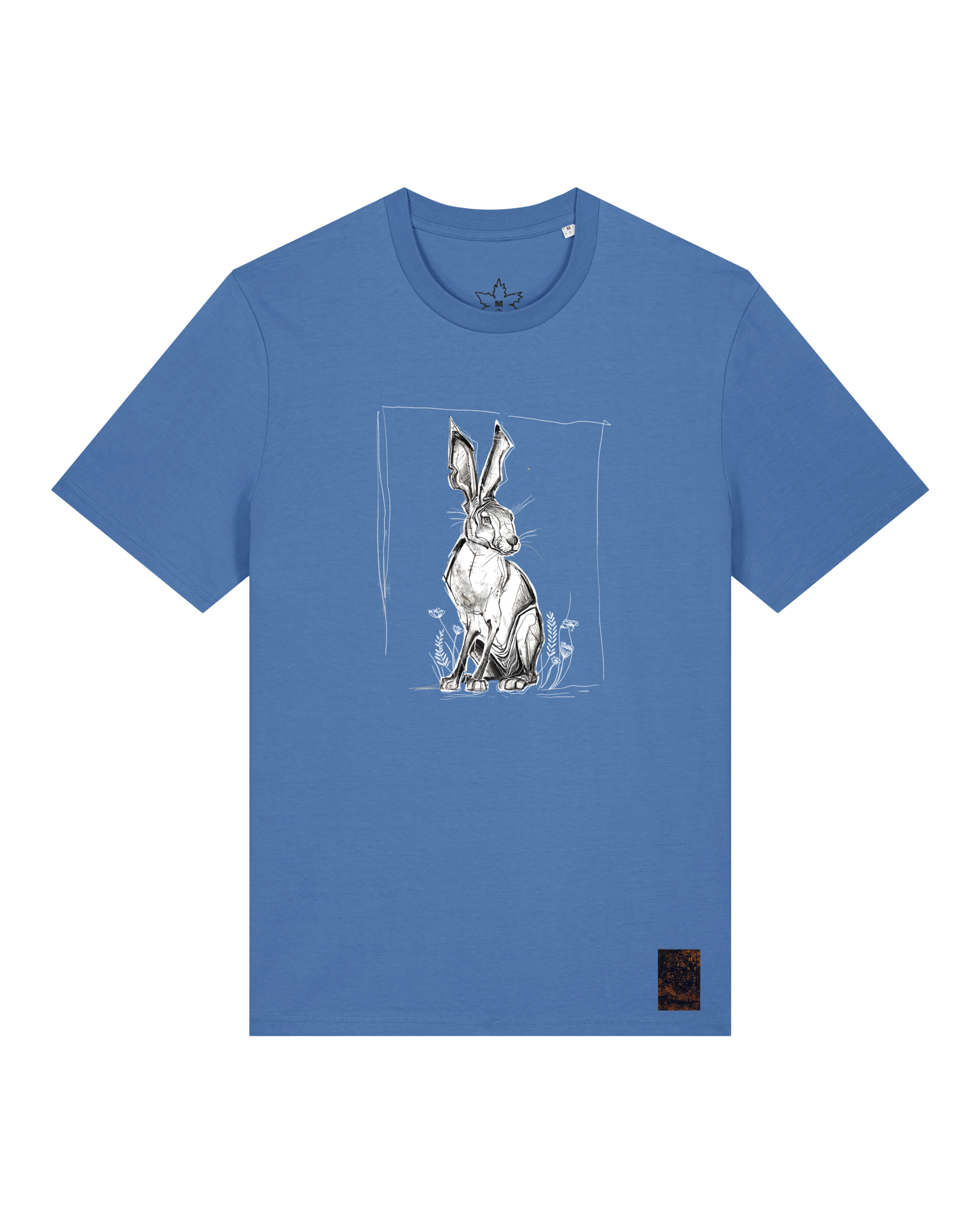 bio-unisex-medium fit-tshirt-carrot hunter-sttu169-hortensie-front