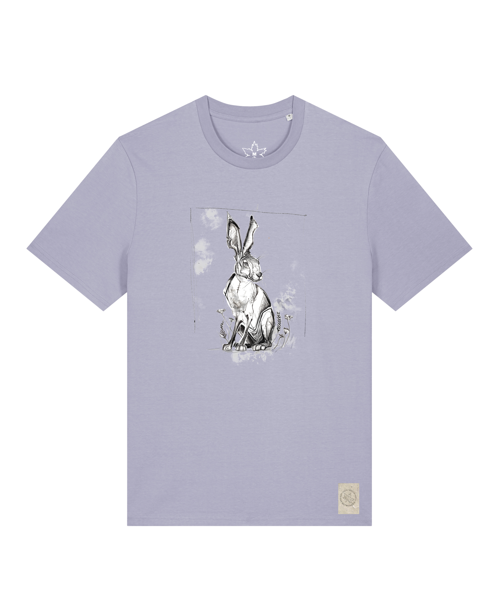 bio-unisex-medium fit-tshirt-carrot hunter-sttu169-lavender-front