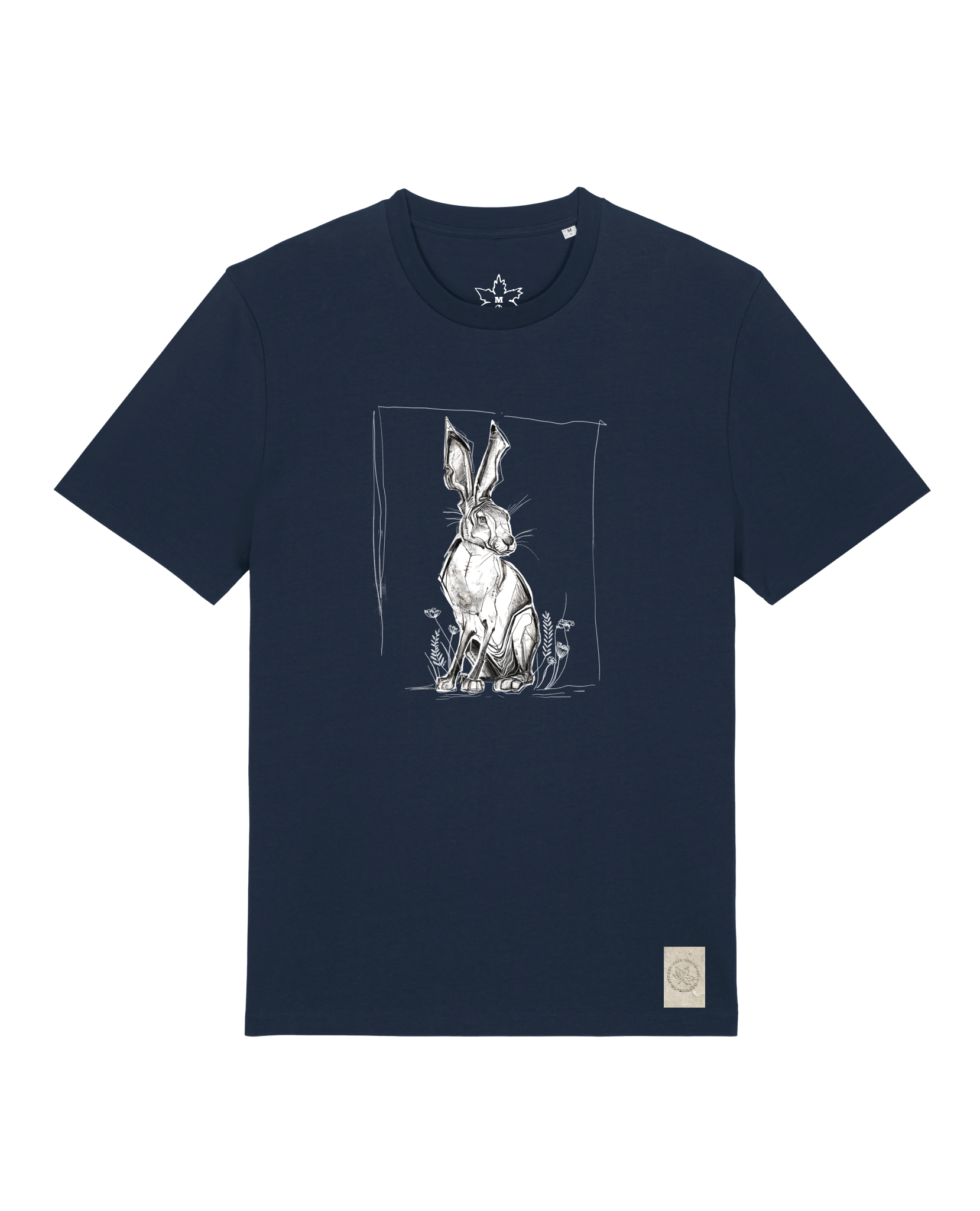 bio-unisex-medium fit-tshirt-carrot hunter-sttu169-marine-front