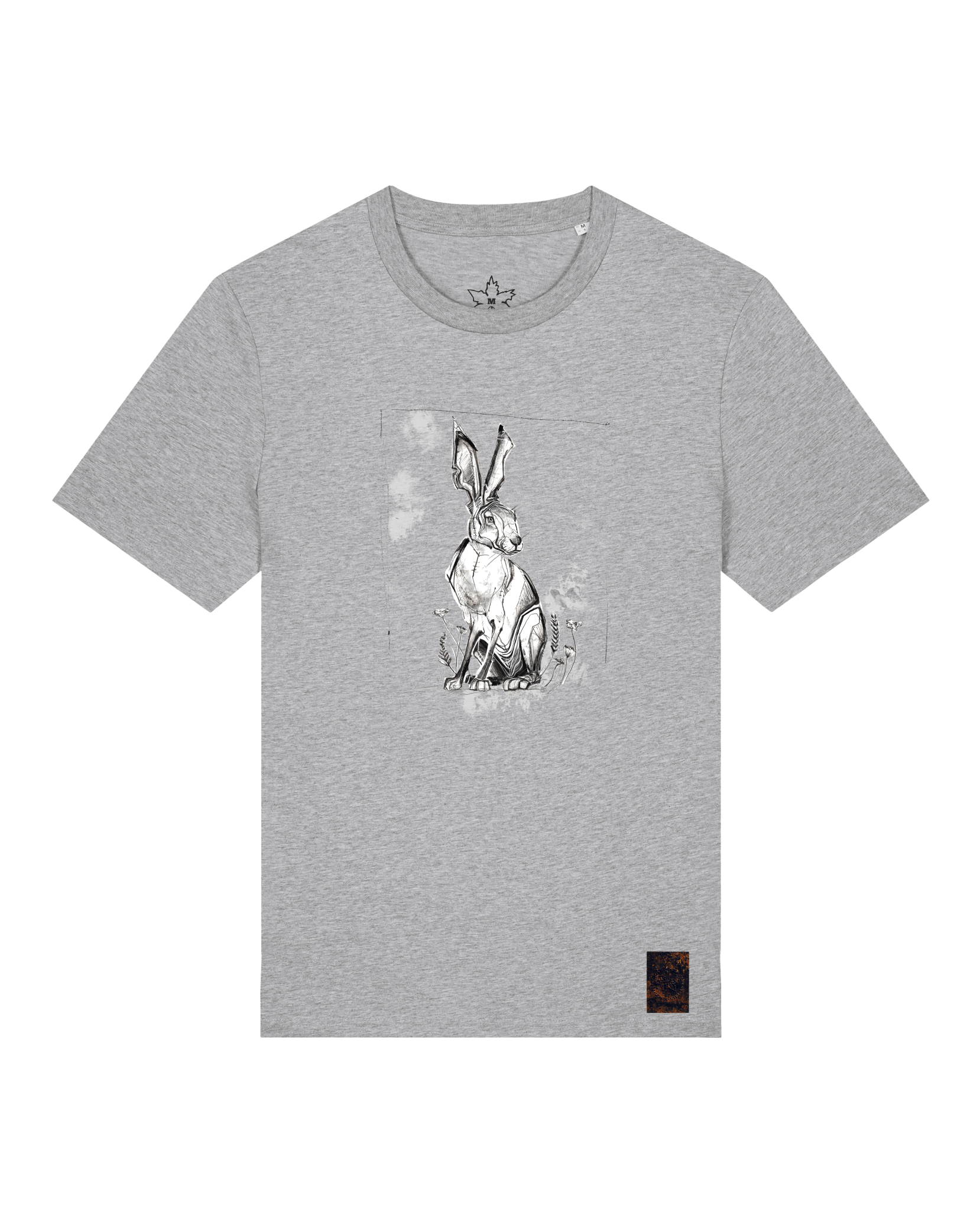 bio-unisex-medium fit-tshirt-carrot hunter-sttu169-mausgrau-front