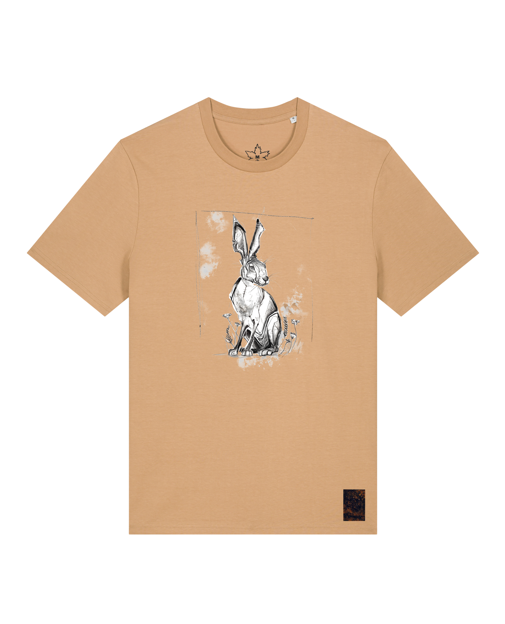 bio-unisex-medium fit-tshirt-carrot hunter-sttu169-meersand-front