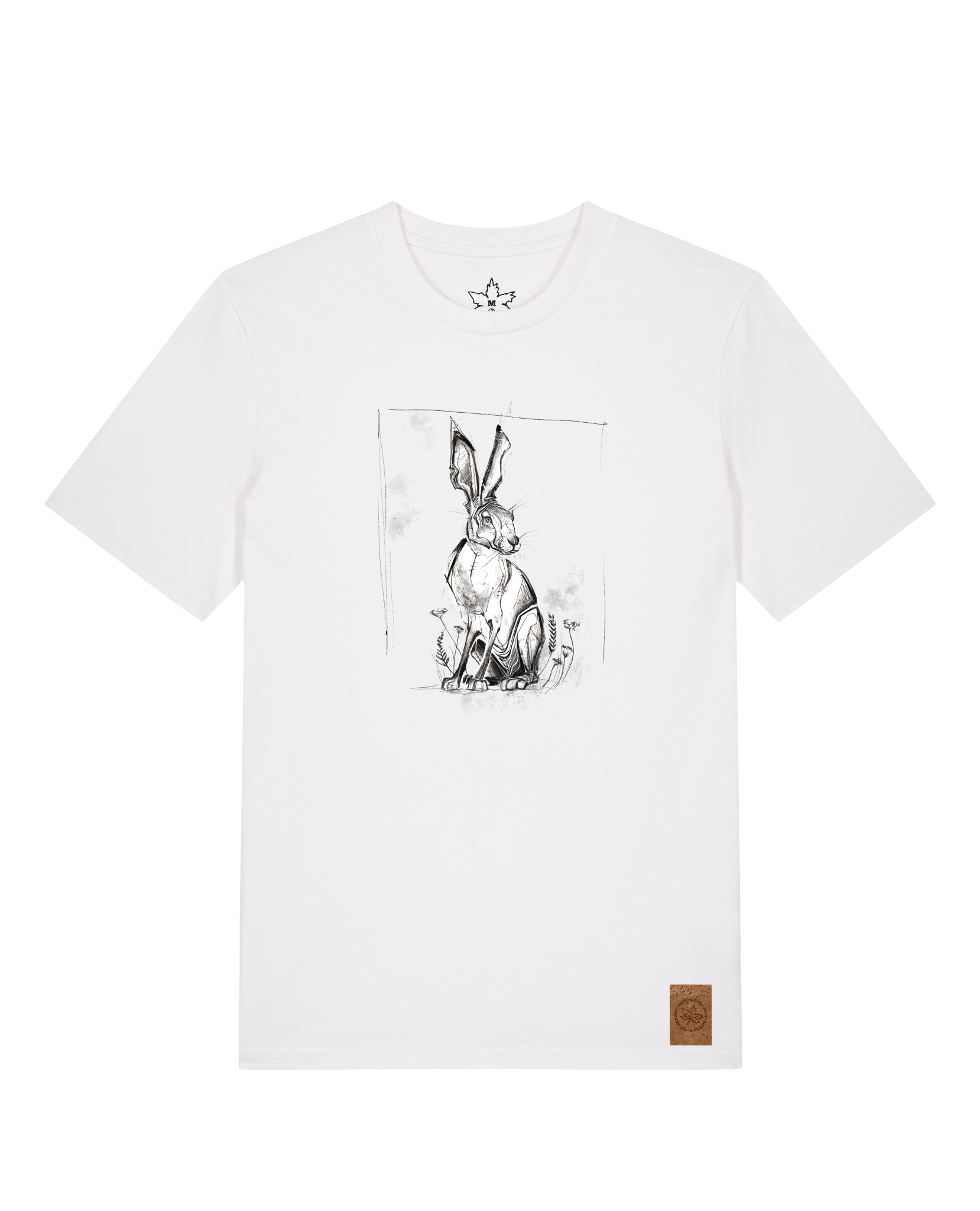 bio-unisex-medium fit-tshirt-carrot hunter-sttu169-weiß-front