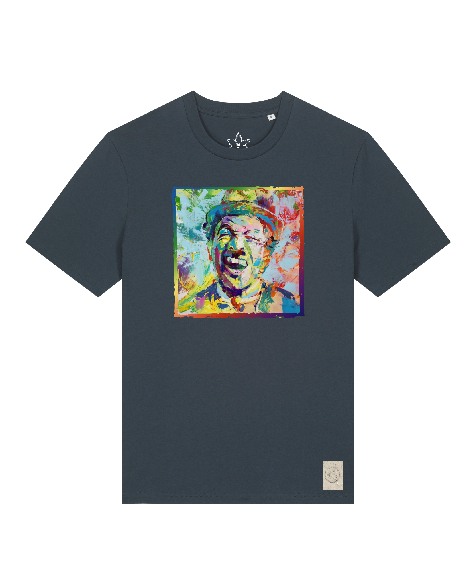 bio-unisex-medium fit-tshirt-chaplin-sttu169-blaubeernacht-front