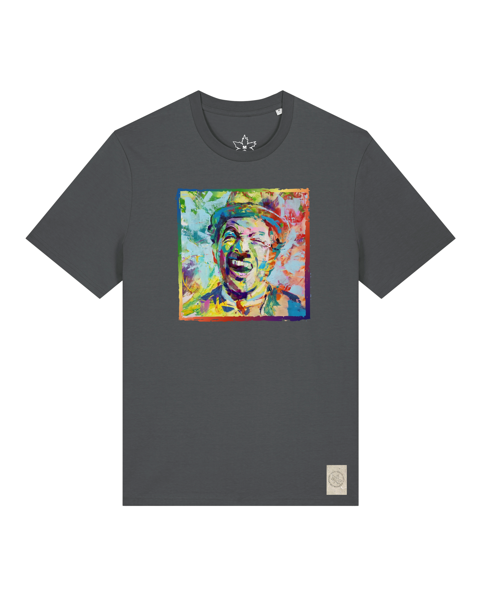 bio-unisex-medium fit-tshirt-chaplin-sttu169-eisen-front