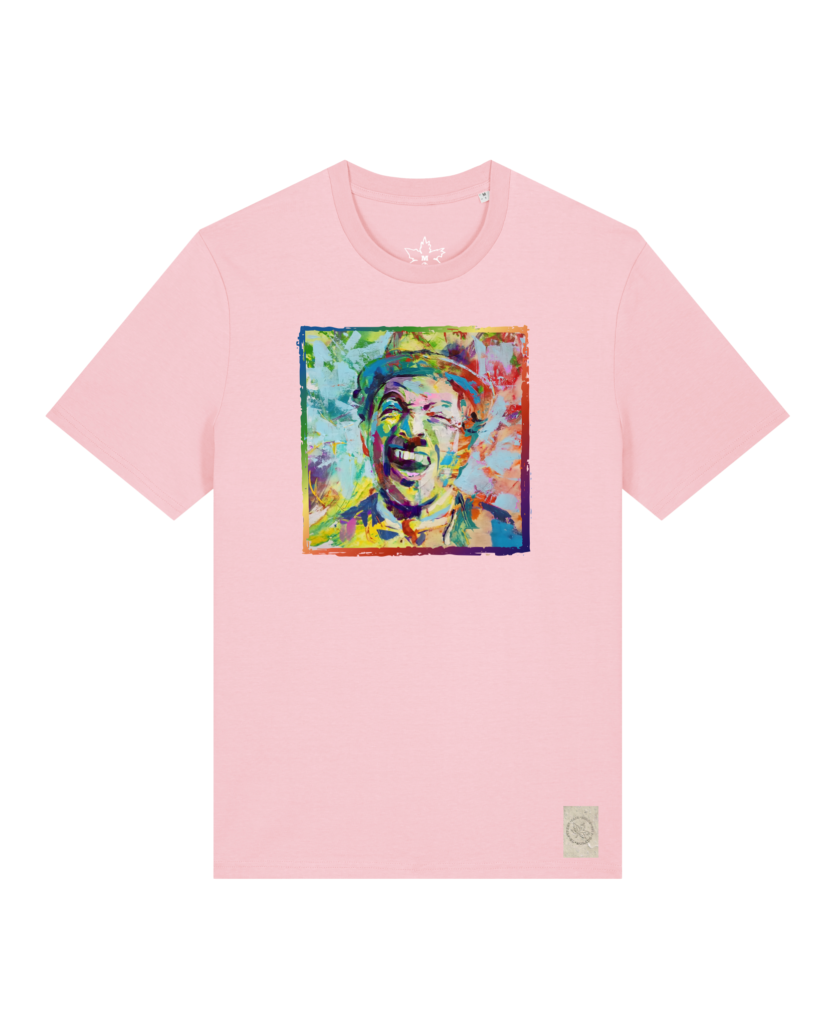 bio-unisex-medium fit-tshirt-chaplin-sttu169-flamingo-front