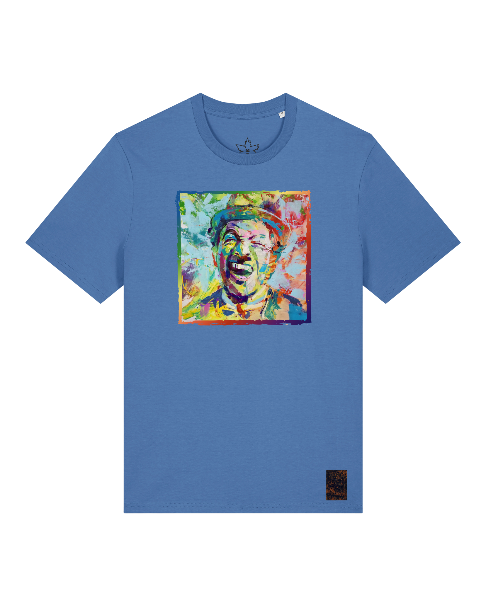 bio-unisex-medium fit-tshirt-chaplin-sttu169-hortensie-front