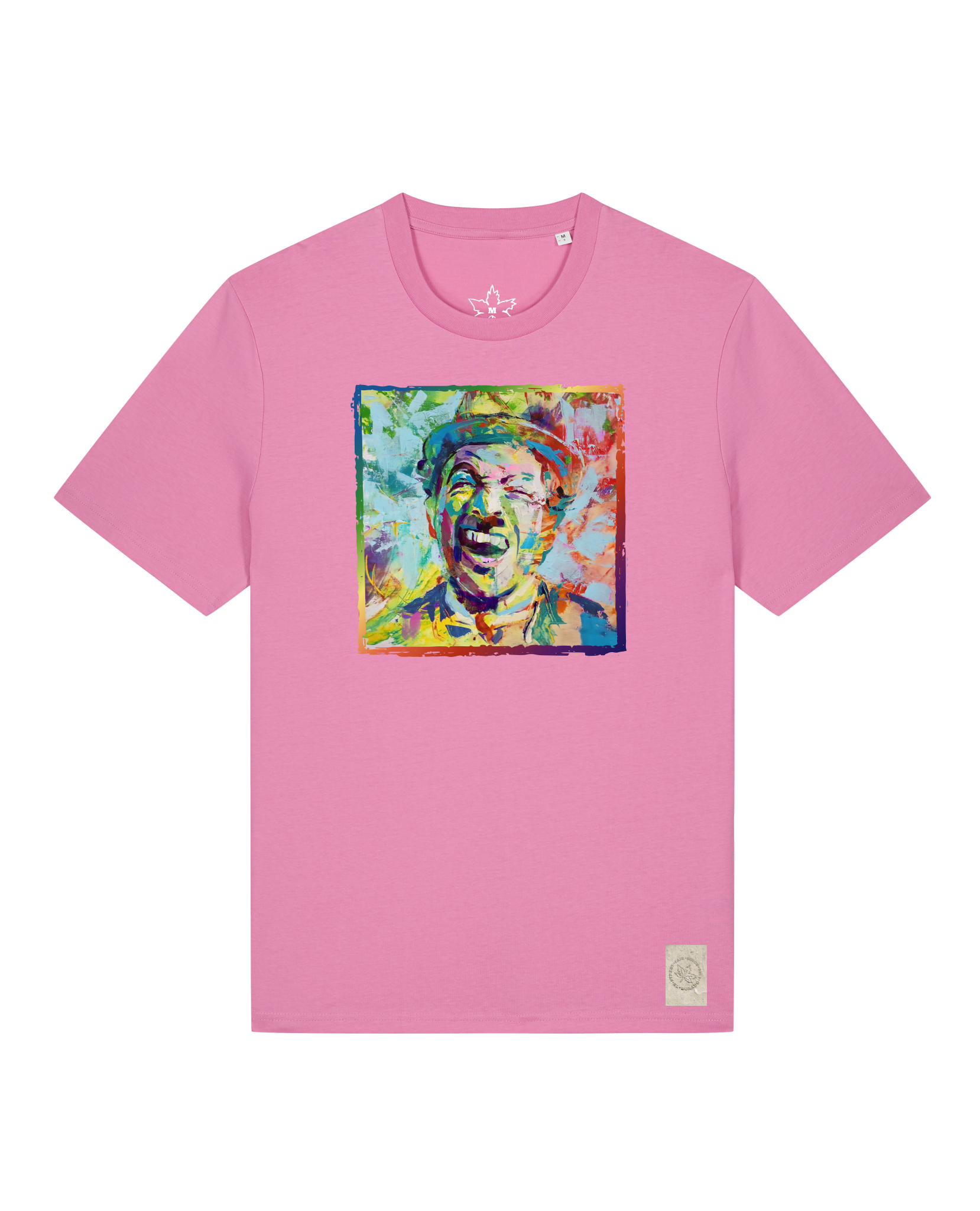 bio-unisex-medium fit-tshirt-chaplin-sttu169-kaugummi-front