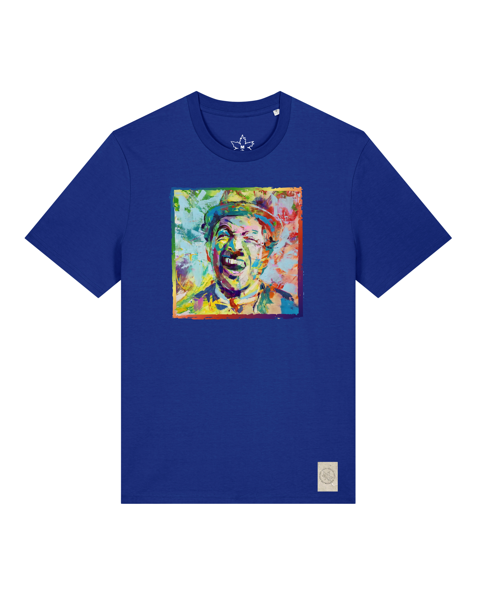 bio-unisex-medium fit-tshirt-chaplin-sttu169-kornblume-front