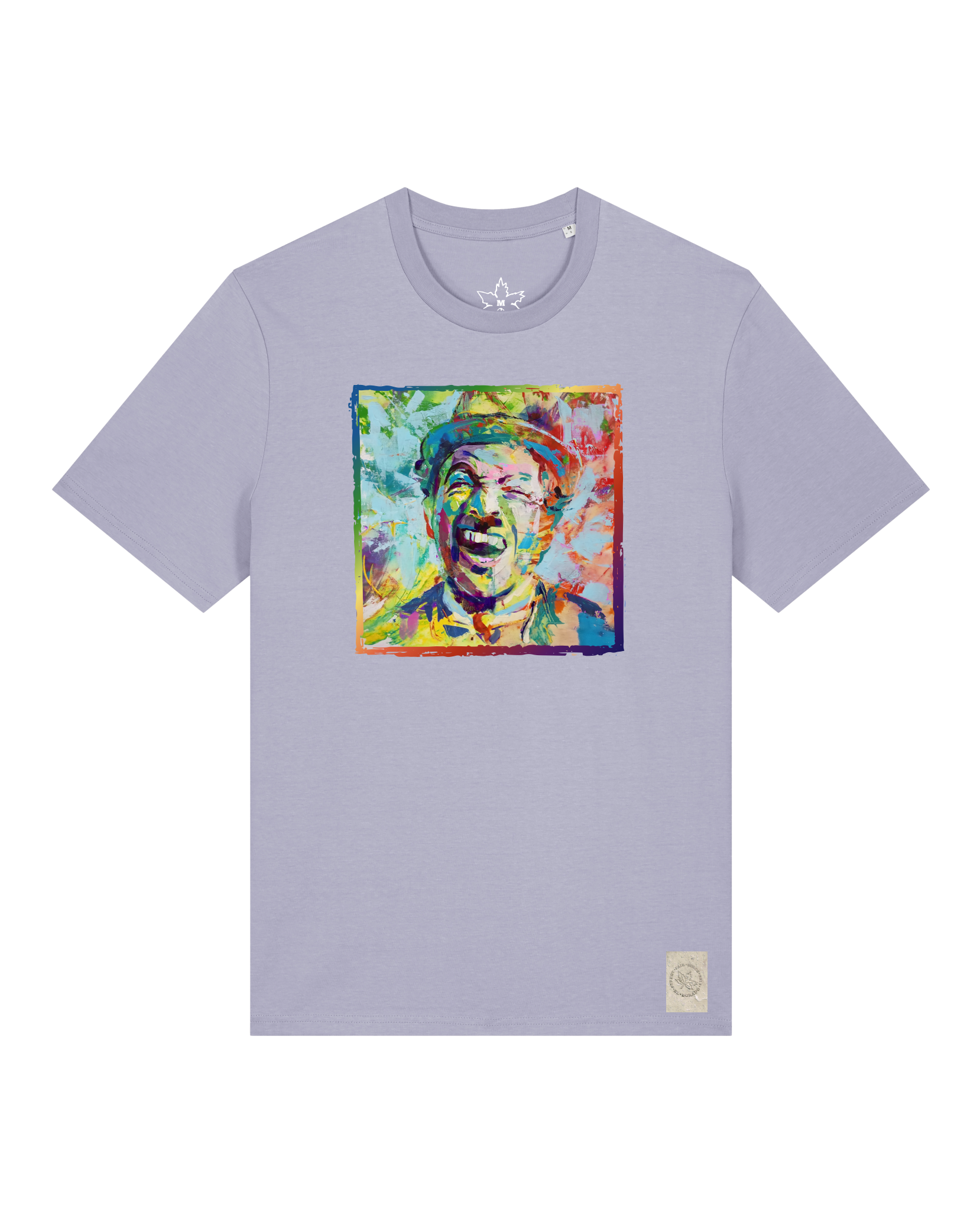 bio-unisex-medium fit-tshirt-chaplin-sttu169-lavender-front