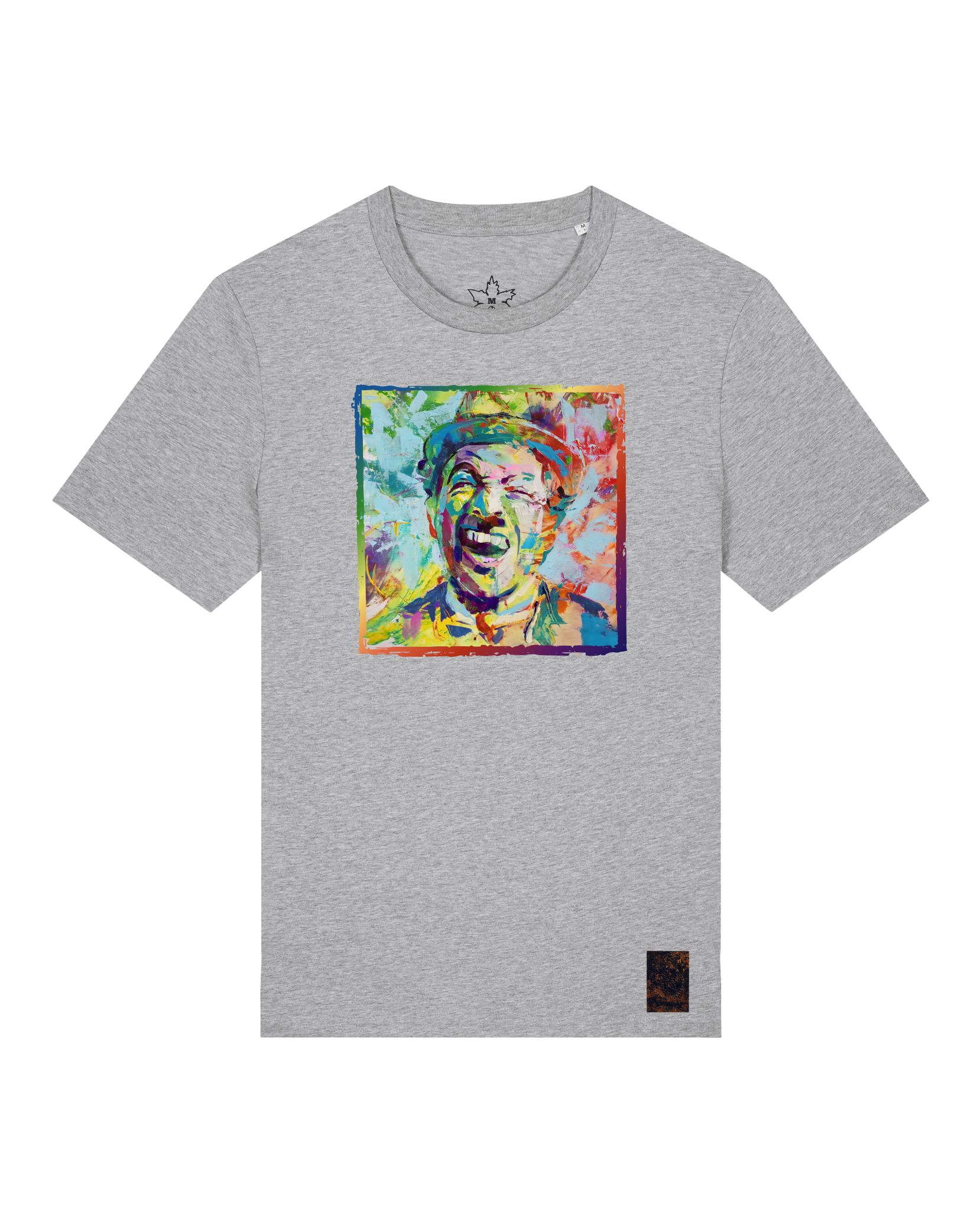 bio-unisex-medium fit-tshirt-chaplin-sttu169-mausgrau-front