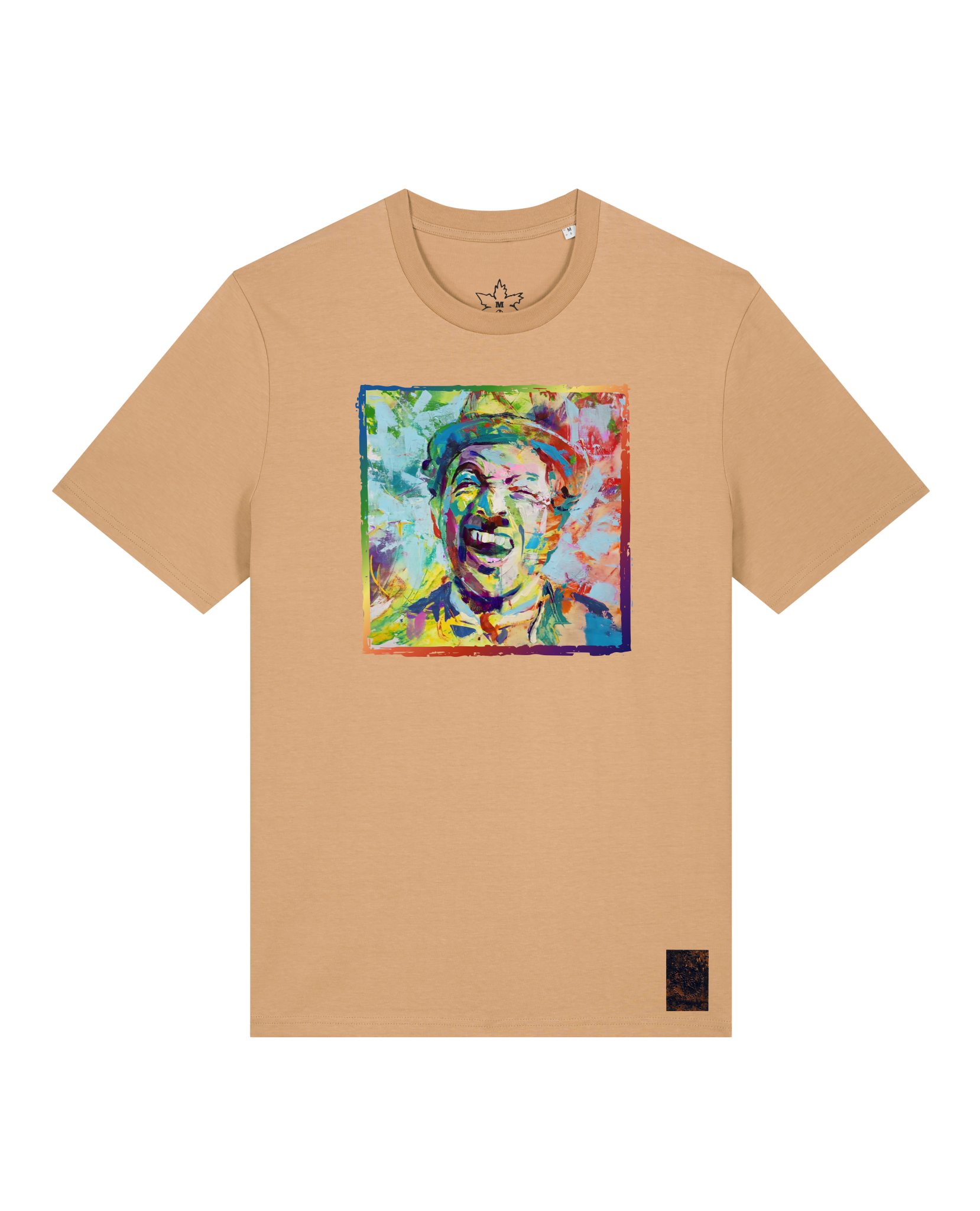 bio-unisex-medium fit-tshirt-chaplin-sttu169-meersand-front