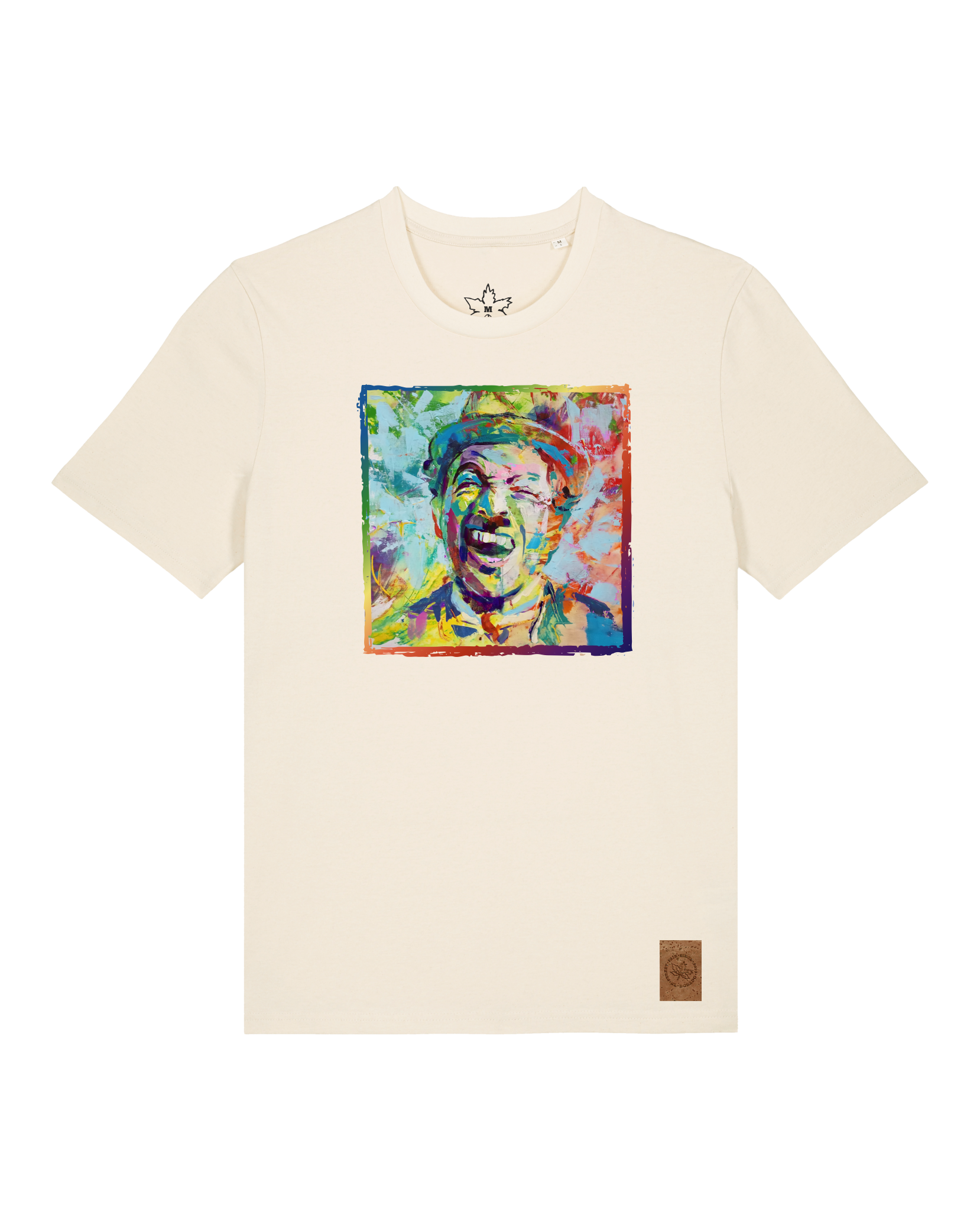 bio-unisex-medium fit-tshirt-chaplin-sttu169-natur-front