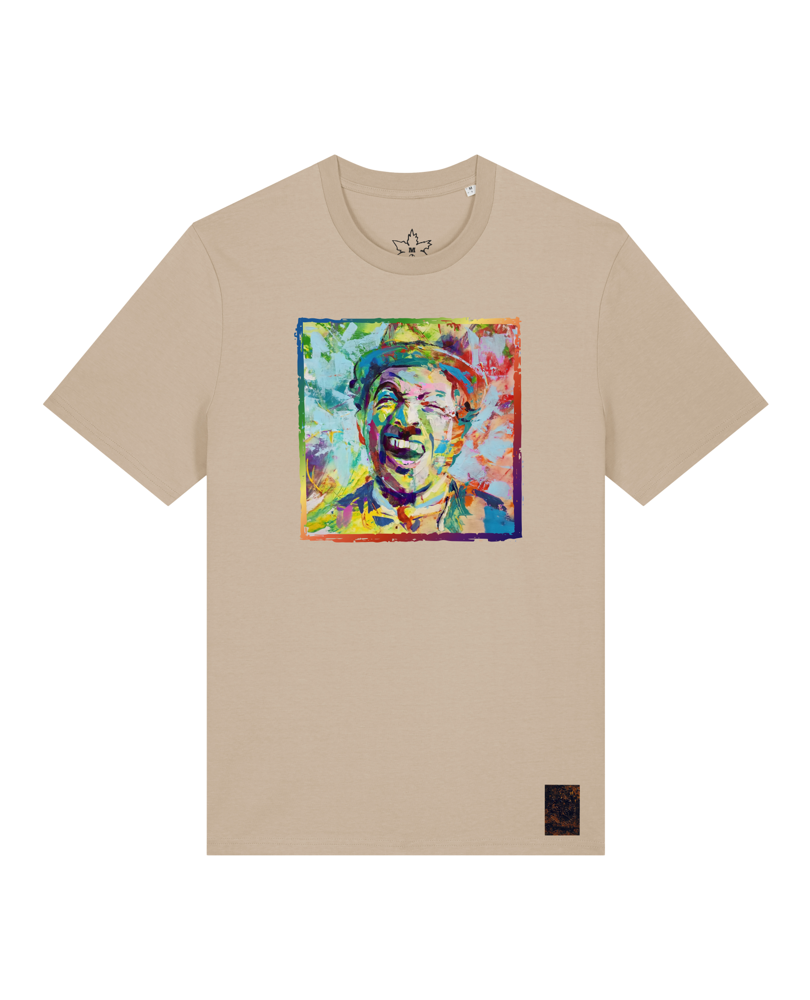 bio-unisex-medium fit-tshirt-chaplin-sttu169-treibsand-front