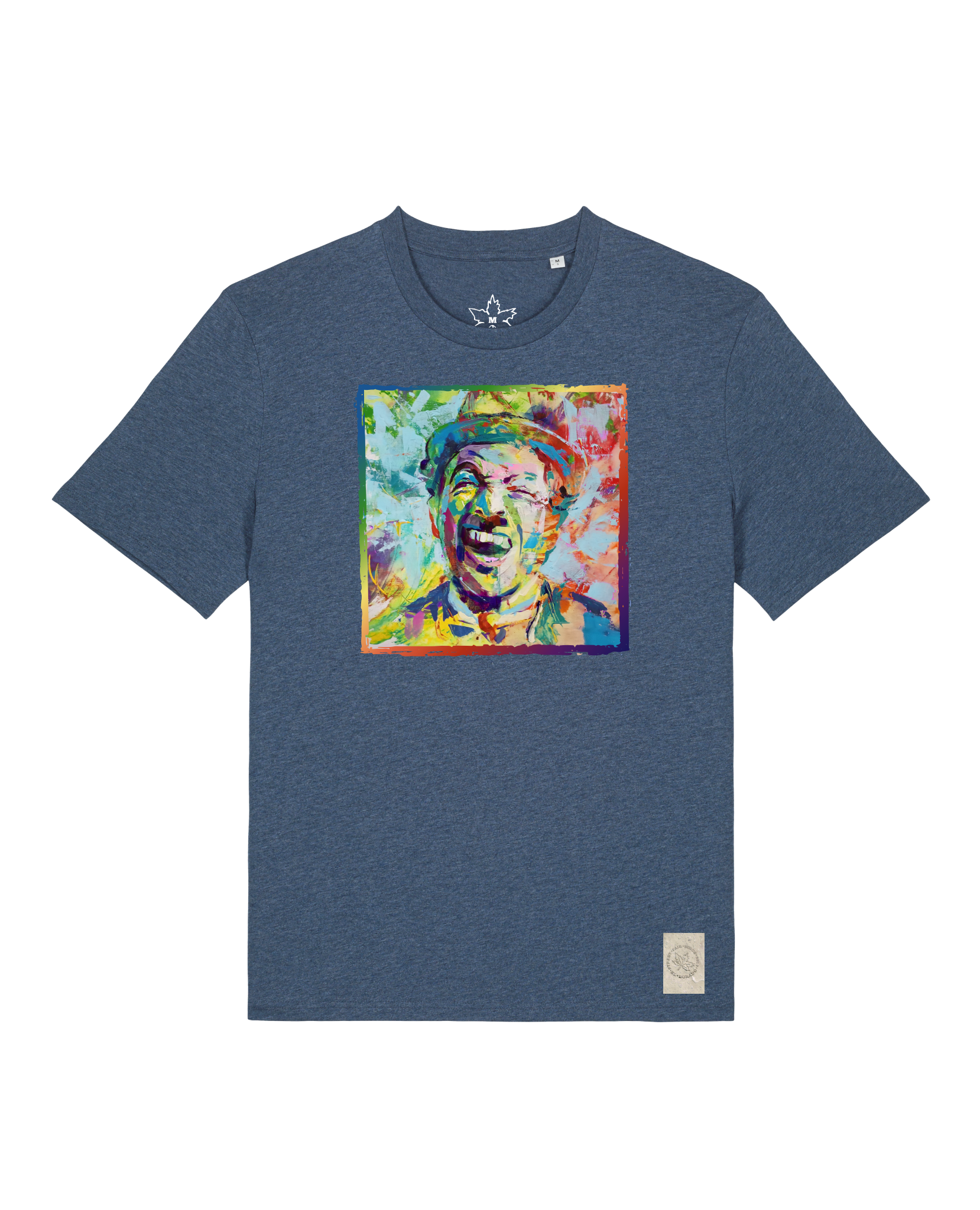 bio-unisex-medium fit-tshirt-chaplin-sttu169-walblau-front