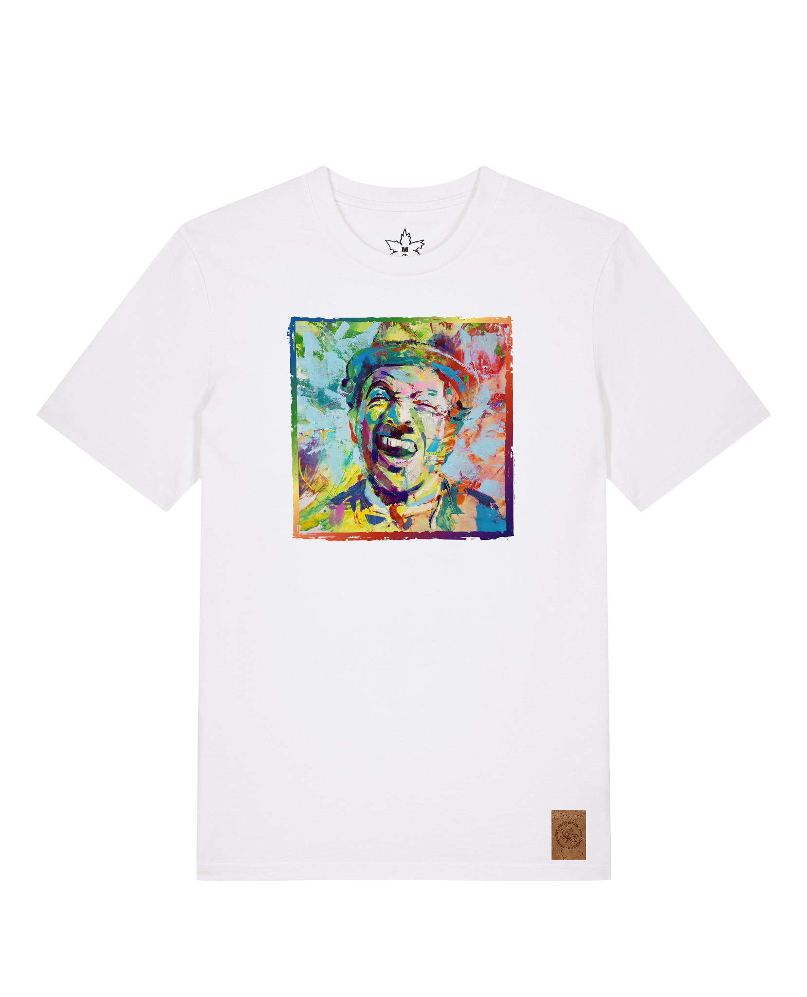 bio-unisex-medium fit-tshirt-chaplin-sttu169-weiß-front