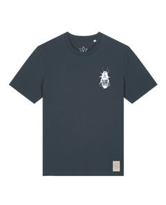 bio-unisex-medium fit-tshirt-cockroach ranch (backprint)-sttu169-blaubeernacht-front