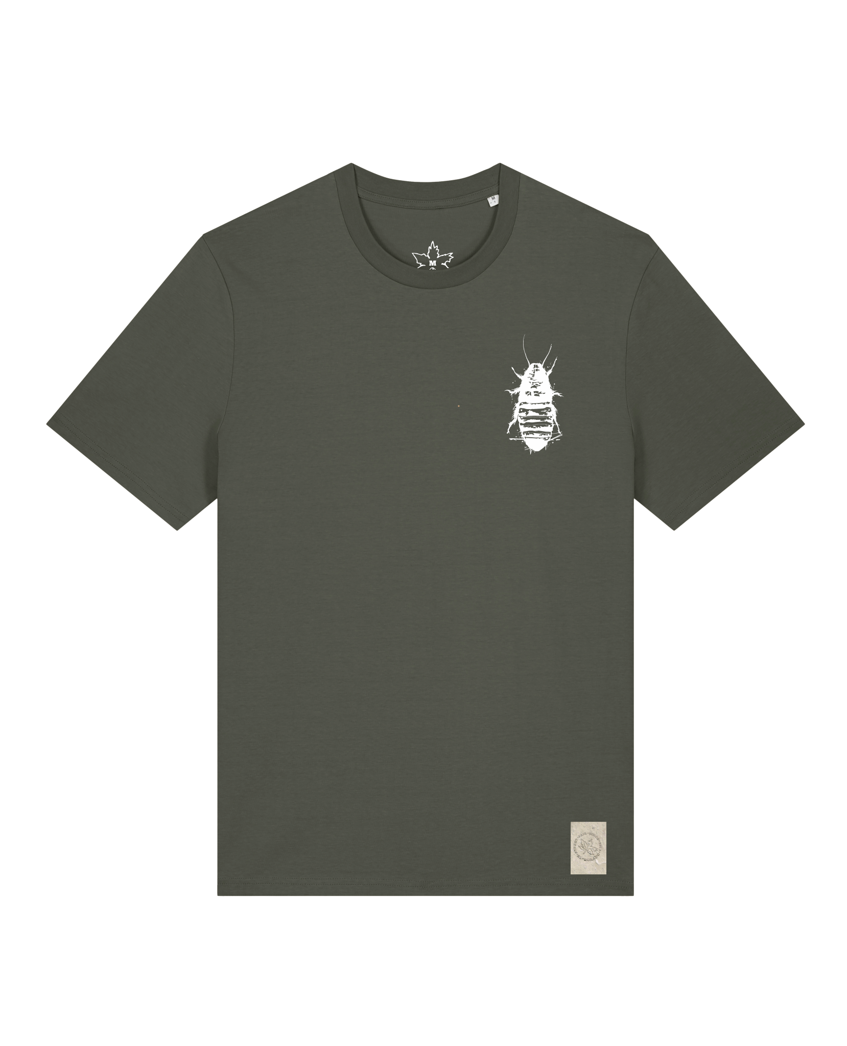 bio-unisex-medium fit-tshirt-cockroach ranch (backprint)-sttu169-grunkohl-front