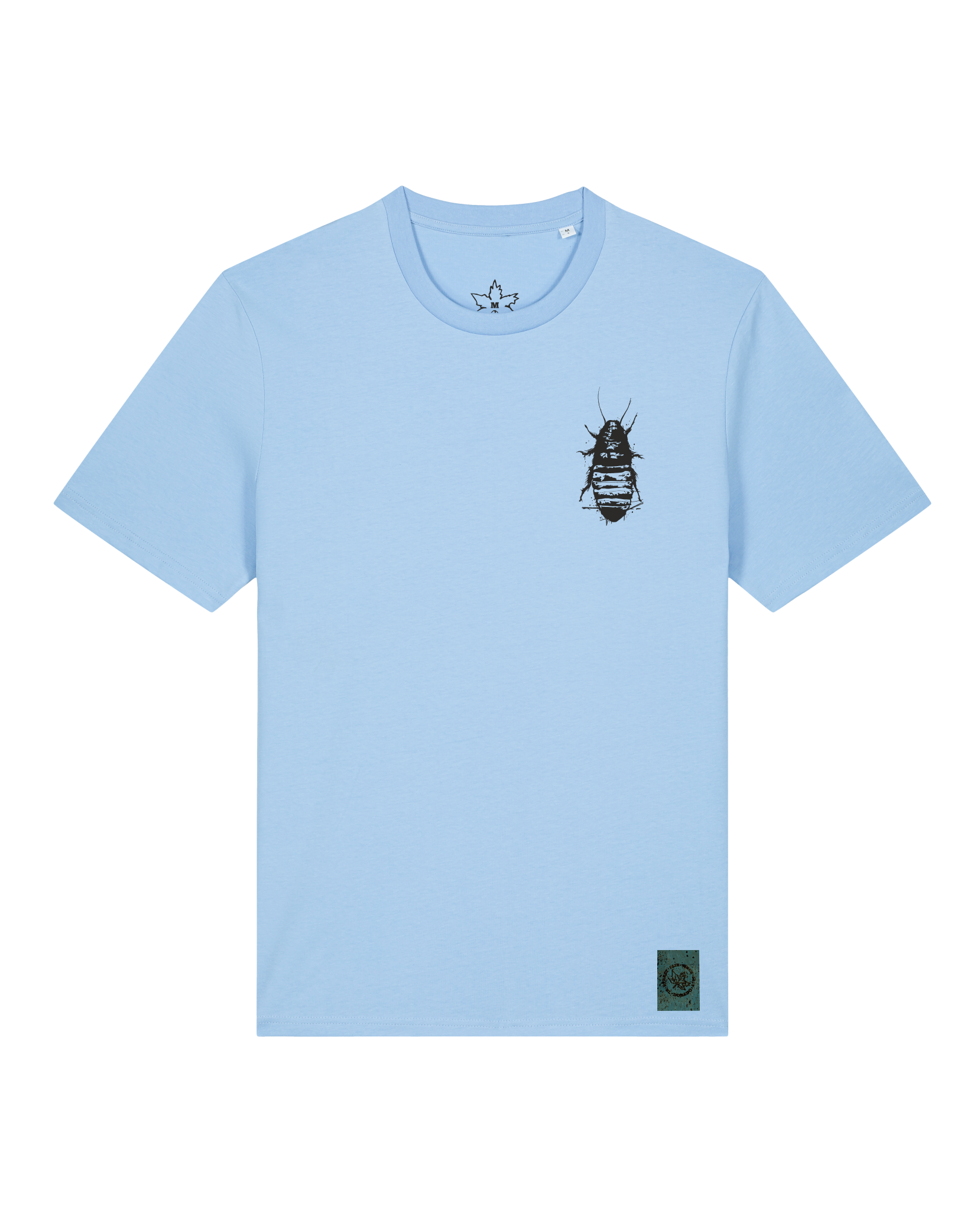 bio-unisex-medium fit-tshirt-cockroach ranch (backprint)-sttu169-lagune-front