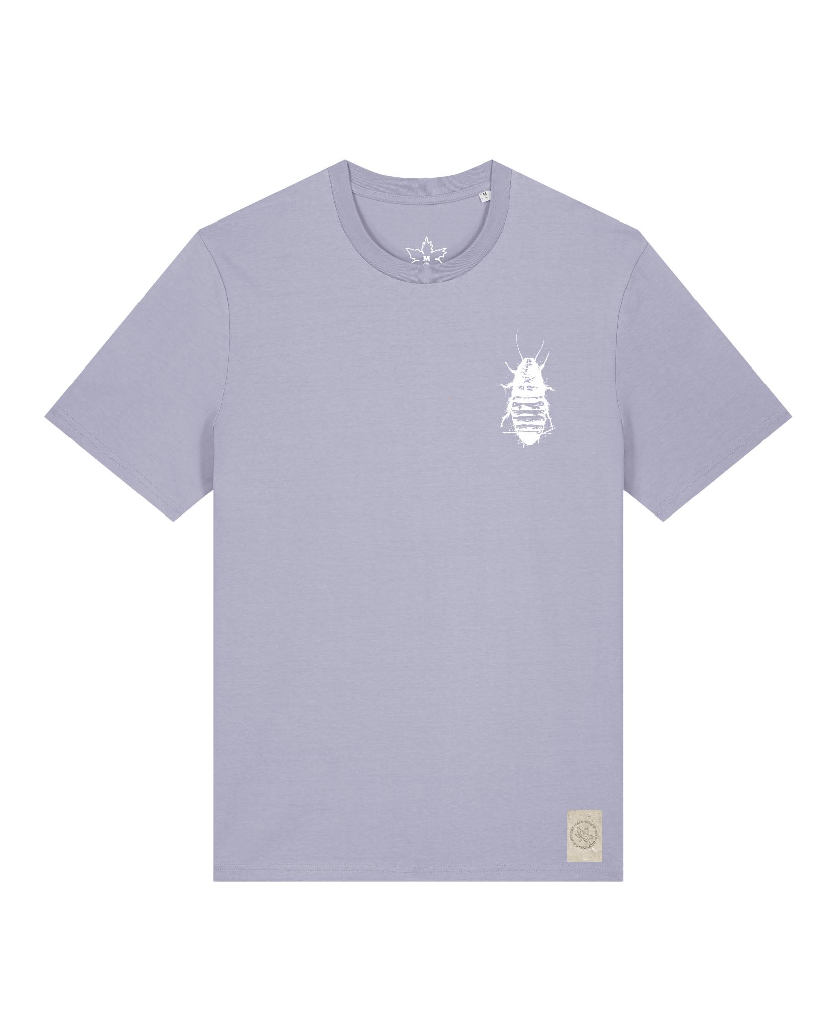 bio-unisex-medium fit-tshirt-cockroach ranch (backprint)-sttu169-lavender-front