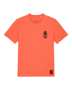 bio-unisex-medium fit-tshirt-cockroach ranch (backprint)-sttu169-mandarine-front