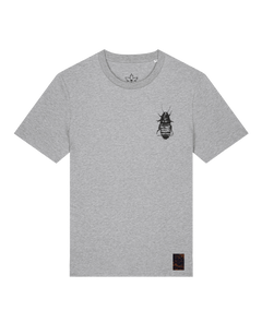 bio-unisex-medium fit-tshirt-cockroach ranch (backprint)-sttu169-mausgrau-front