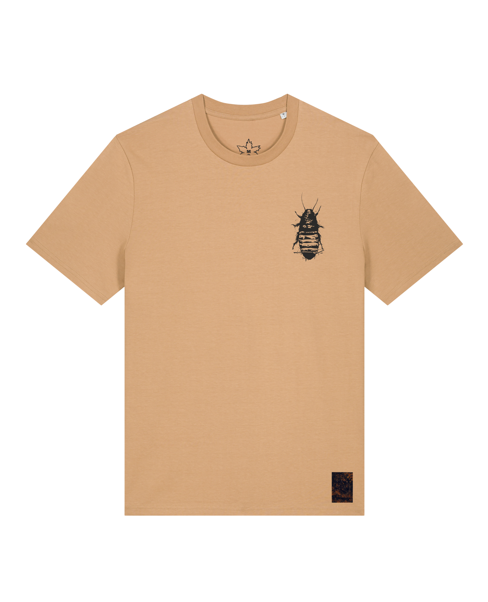 bio-unisex-medium fit-tshirt-cockroach ranch (backprint)-sttu169-meersand-front