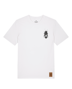 bio-unisex-medium fit-tshirt-cockroach ranch (backprint)-sttu169-weiß-front