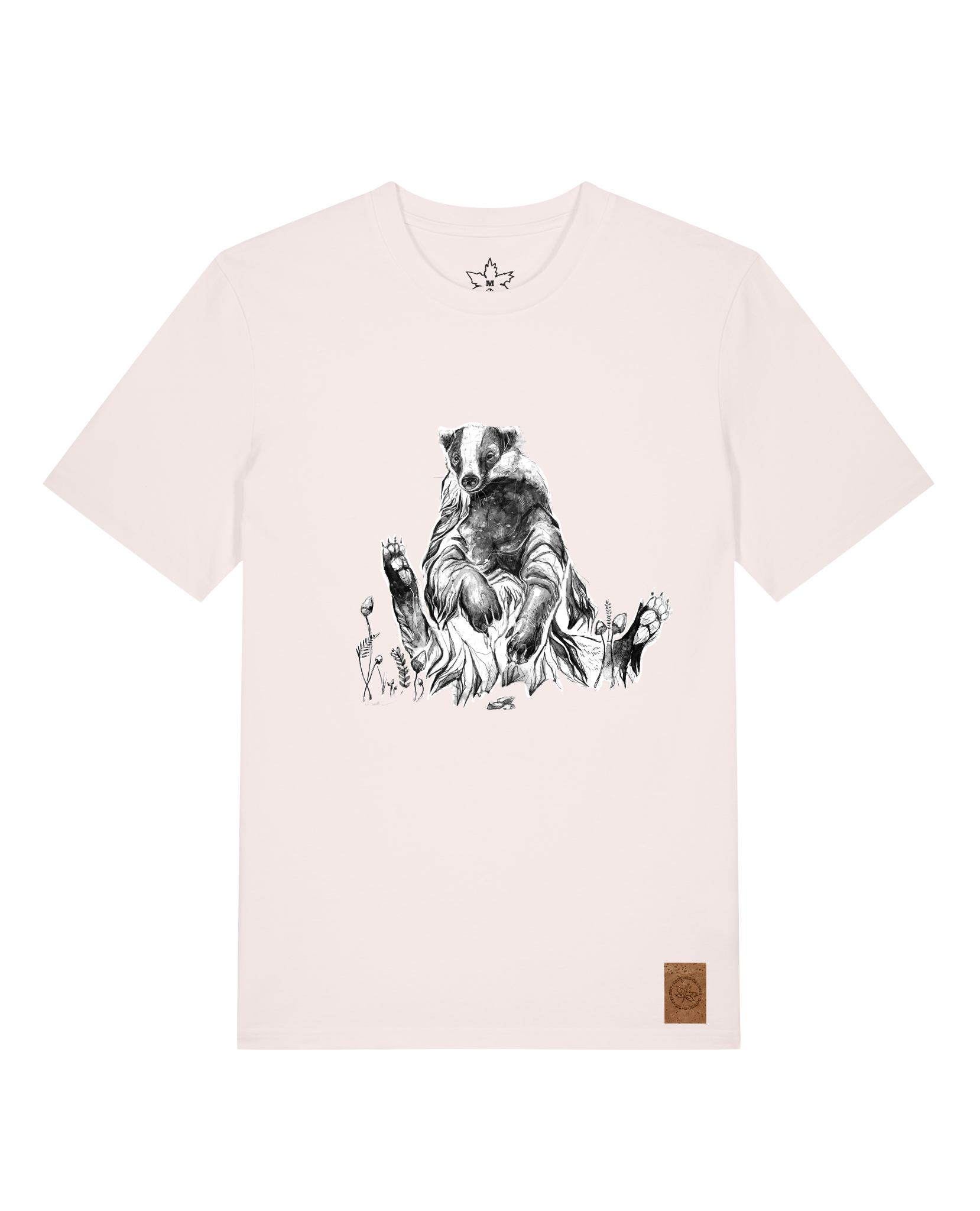 bio-unisex-medium fit-tshirt-dachs-sttu169-baumwollblute-front