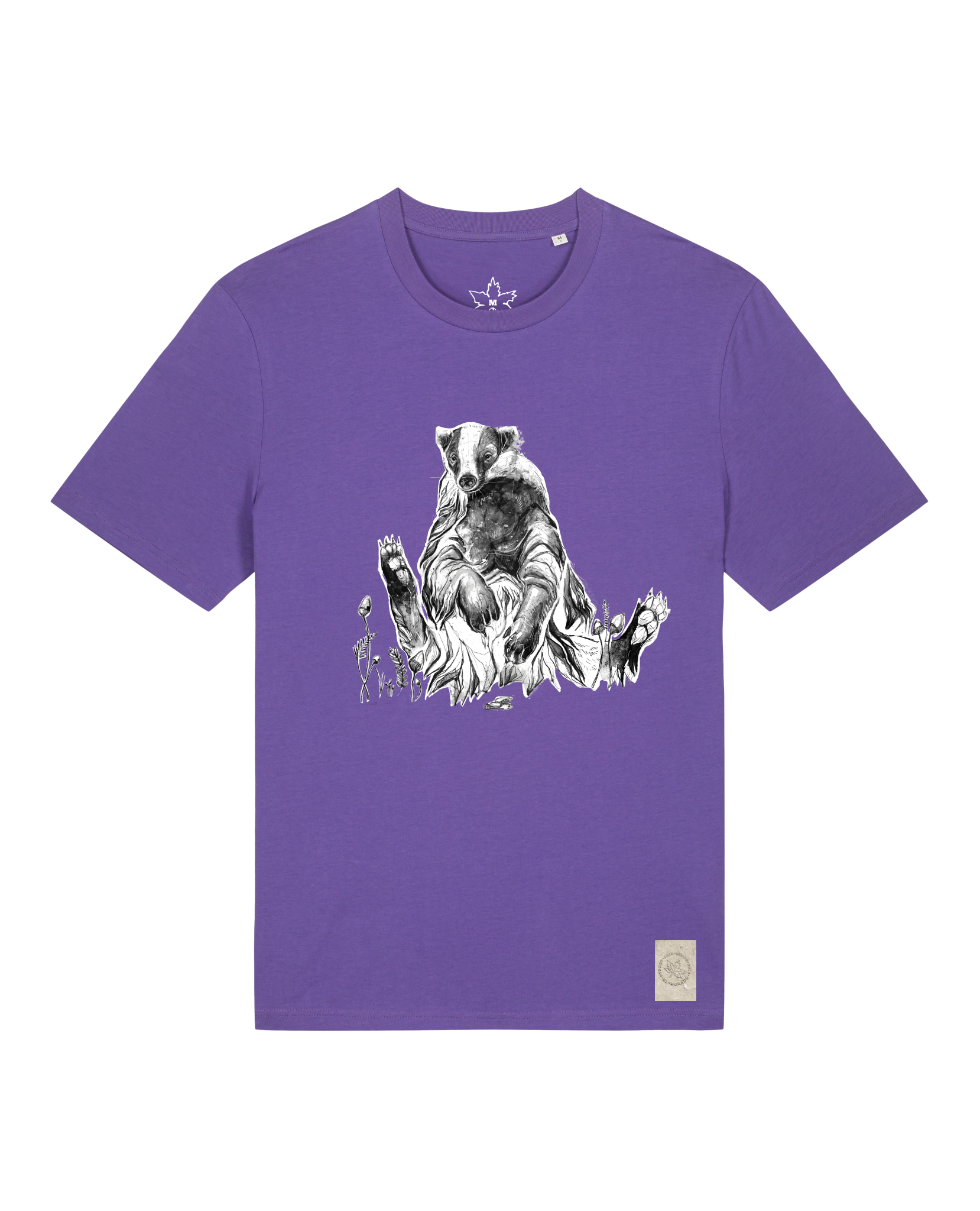 bio-unisex-medium fit-tshirt-dachs-sttu169-blaukraut-front