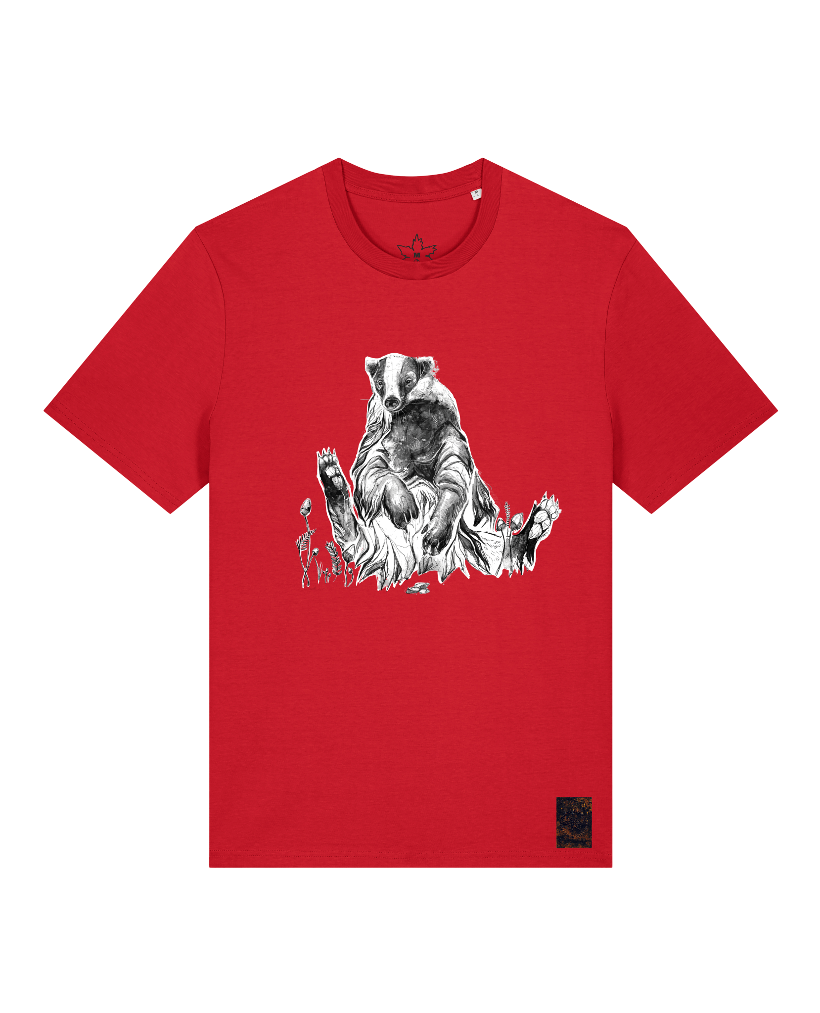 bio-unisex-medium fit-tshirt-dachs-sttu169-erdbeere-front