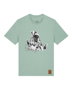bio-unisex-medium fit-tshirt-dachs-sttu169-eukalyptus-front