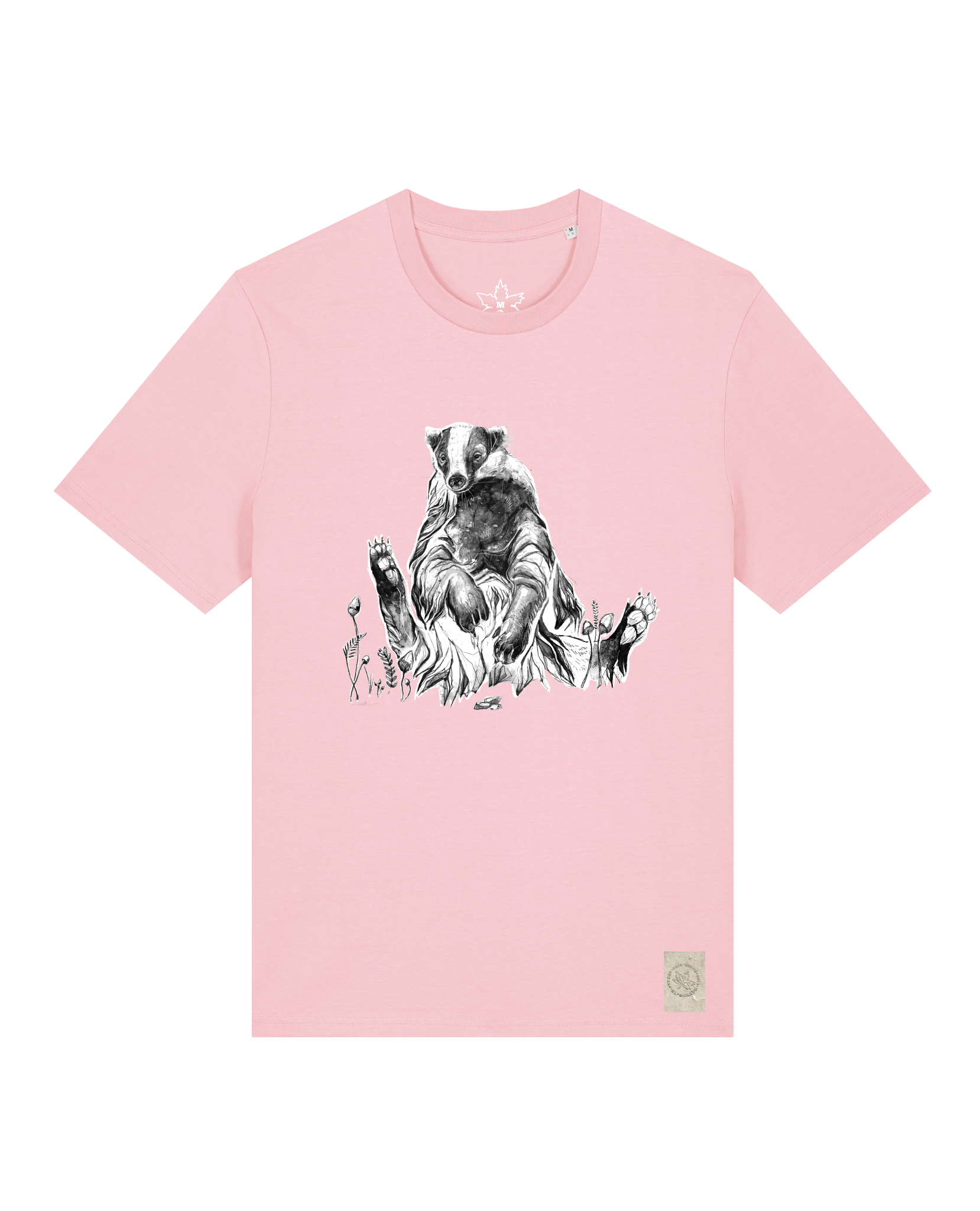 bio-unisex-medium fit-tshirt-dachs-sttu169-flamingo-front