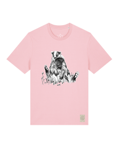 bio-unisex-medium fit-tshirt-dachs-sttu169-flamingo-front