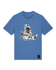 bio-unisex-medium fit-tshirt-dachs-sttu169-hortensie-front