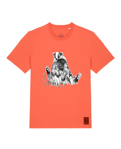 bio-unisex-medium fit-tshirt-dachs-sttu169-mandarine-front