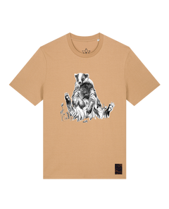 bio-unisex-medium fit-tshirt-dachs-sttu169-meersand-front