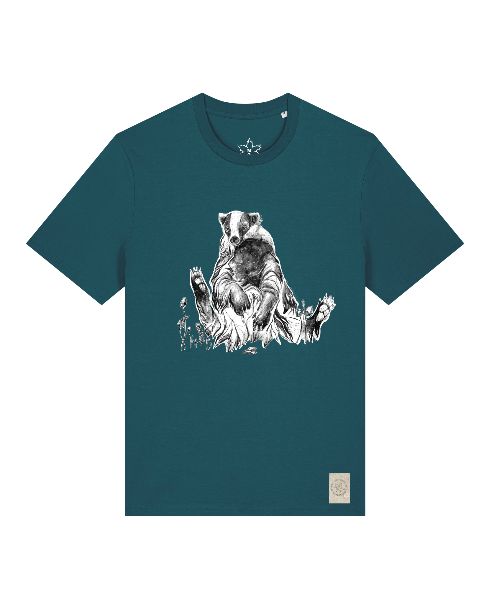 bio-unisex-medium fit-tshirt-dachs-sttu169-nordmanntanne-front