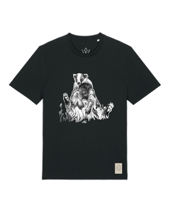 bio-unisex-medium fit-tshirt-dachs-sttu169-schwarz-front