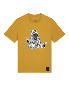bio-unisex-medium fit-tshirt-dachs-sttu169-senf-front