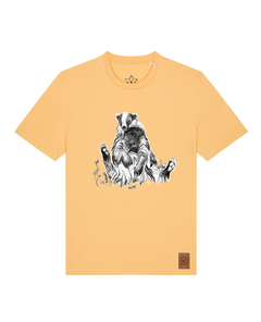 bio-unisex-medium fit-tshirt-dachs-sttu169-senfkorn-front